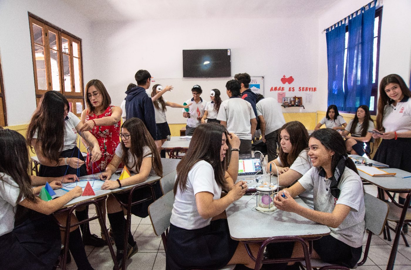 Aula con metodologías activas