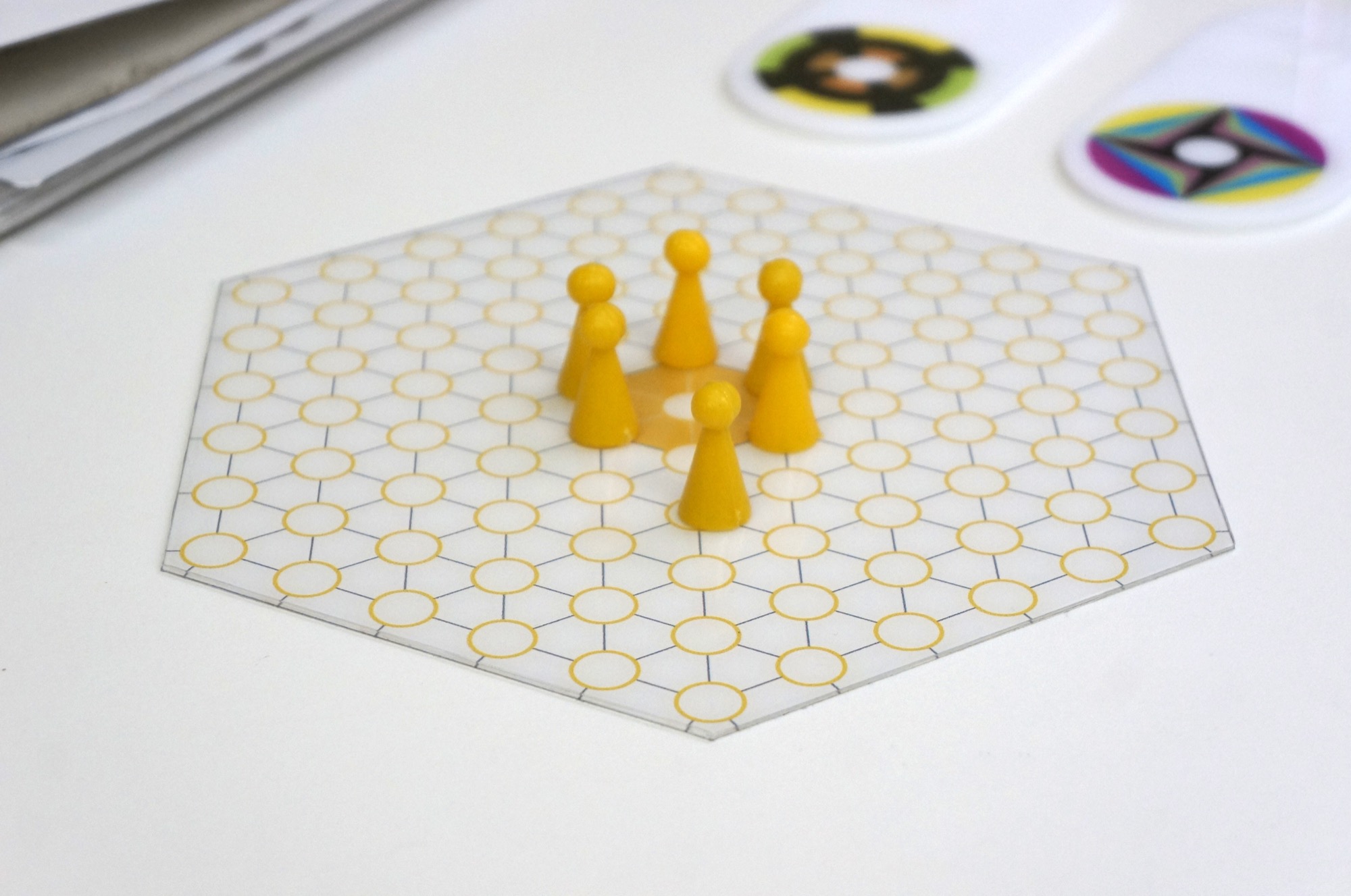 Tablero hexagonal de aprendizaje